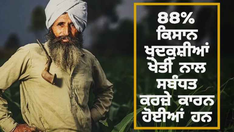88% OF PUNJAB’S FARMER SUICIDES WERE DUE TO FARM – RELATED DEBTS